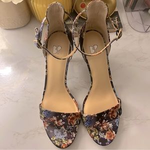 BP Luminate open-toe dress floral print sandals
